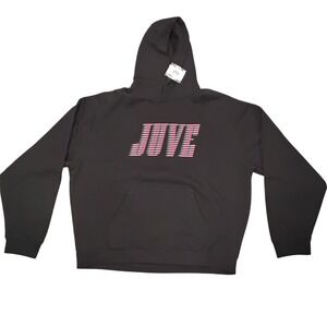 NWT Juventus Official Product Oversized‎ Hoodie Black Juve Soccer Large